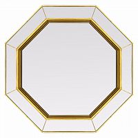 зеркало золотое венецианское восьмиугольное espresso gold в Шахтах