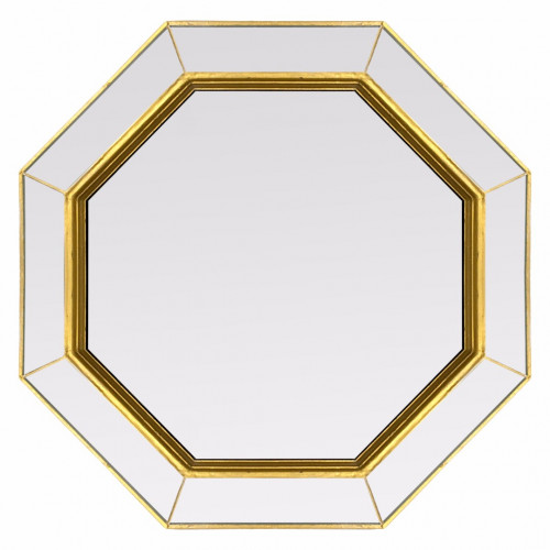 зеркало золотое венецианское восьмиугольное espresso gold в Шахтах