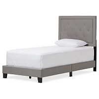 кровать paris linen upholstered gray 90х200 в Шахтах