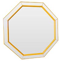 зеркало венецианское восьмиугольное желтое yellow octagon в Шахтах