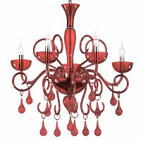 подвесная люстра ideal lux lilly sp5 rosso в Шахтах