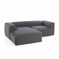 диван блок sofa двухместный левый угол черный от la forma (ex julia grup) в Шахтах