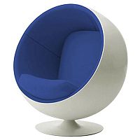 детское кресло eero ball chair бело-синее в Шахтах