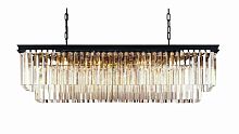 люстра odeon l120 black&glass серая, прозрачная в Шахтах