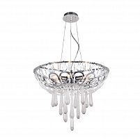 подвесная люстра crystal lux dorotea sp5 d450 chrome прозрачная в Шахтах