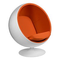 кресло eero aarnio style ball chair оранжевое в Шахтах