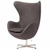 кресло egg chair серое в Шахтах