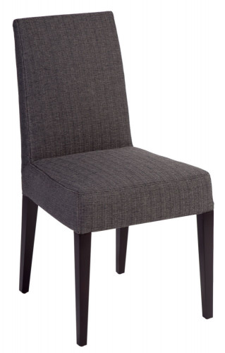 стул aylso dining chair кожа тёмно-серая в Шахтах