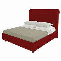 кровать подростковая с каретной стяжкой 140х200 красная sweet dreams в Шахтах