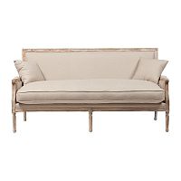 диван auguste salon bench with burlap прямой бежевый в Шахтах