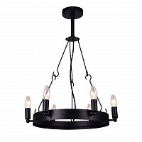 дизайнерская подвесная люстра arte lamp bastiglia a8811sp-6bk черная в Шахтах