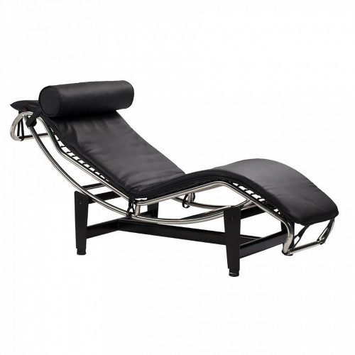 шезлонг chaise longue lc4 черный в Шахтах