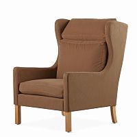 кресло wingback коричневый в Шахтах