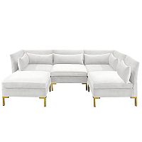 диван zara sectional угловой белый в Шахтах