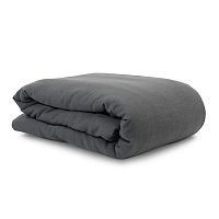 пододеяльник изо льна темно-серого цвета essential 150х200 в Шахтах