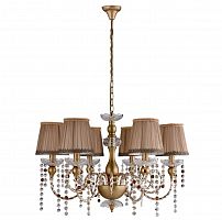 подвесная люстра crystal lux alegria sp6 gold-brown в Шахтах