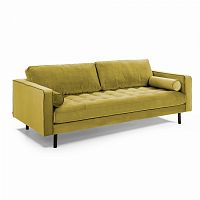 диван bogart sofa 3 трехместный темно-желтый от la forma (ex julia grup) в Шахтах