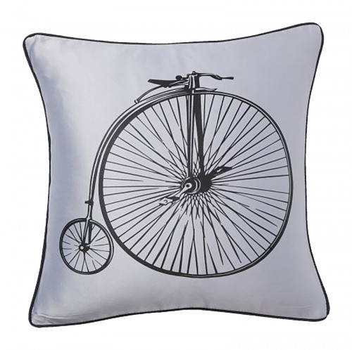подушка с ретро-велосипедом retro bicycle grey в Шахтах