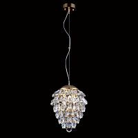 подвесной светильник crystal lux charme sp3+3 led gold/transparent в Шахтах