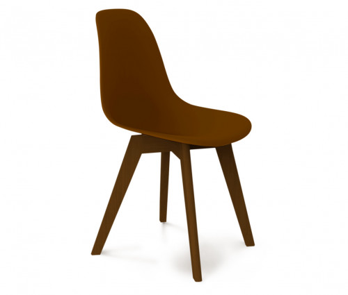 стул dsw коричневый s39 (eames style) в Шахтах