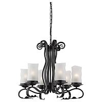 подвесная люстра arte lamp scroll a7915lm-6bk в Шахтах