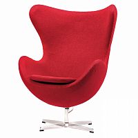 кресло egg chair красное в Шахтах