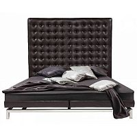 кровать двуспальная 180х200 коричневая из экокожи boss bed в Шахтах