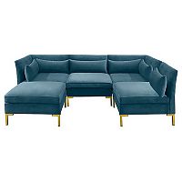 диван zara sectional угловой синий в Шахтах