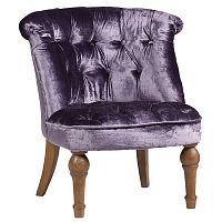 кресло sophie tufted slipper chair вельвет фиолетовое в Шахтах