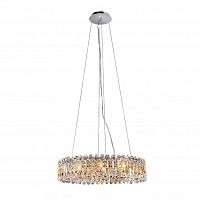 подвесная люстра crystal lux lirica sp10 d610 chrome в Шахтах