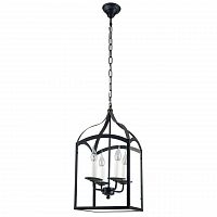 дизайнерская подвесная люстра spot light cage 9500404 черная в Шахтах