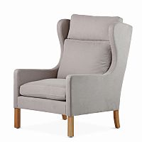 кресло wingback серый в Шахтах