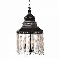 люстра подвесная черная с хрустальными подвесками chandelier в Шахтах