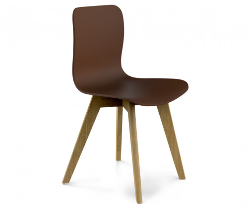 стул dsw коричневый s42 (eames style) в Шахтах