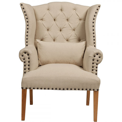 кресло quinn tufted armchair бежевое в Шахтах