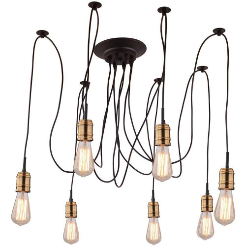 подвесная люстра arte lamp mazzetto a4290sp-7bk в Шахтах